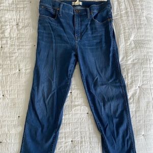Madewell stovepipe jeans size 12